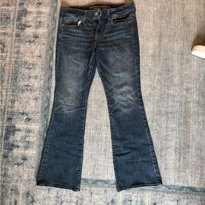 American Eagle Outfitters Dark Blue Flare Jeans